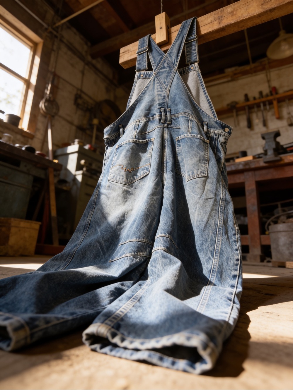 Classic women’s Denim Overalls - Blue - Picture 2 of 4